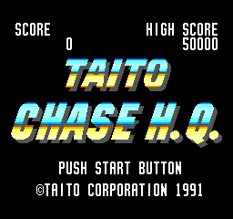 Taito Chase H.Q. Title Screen